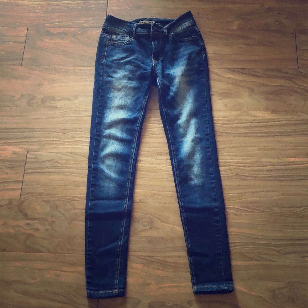 Petite Skinny Blue Jeans